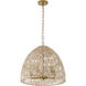 Canada LED 20 inch Brass Chandelier Ceiling Light